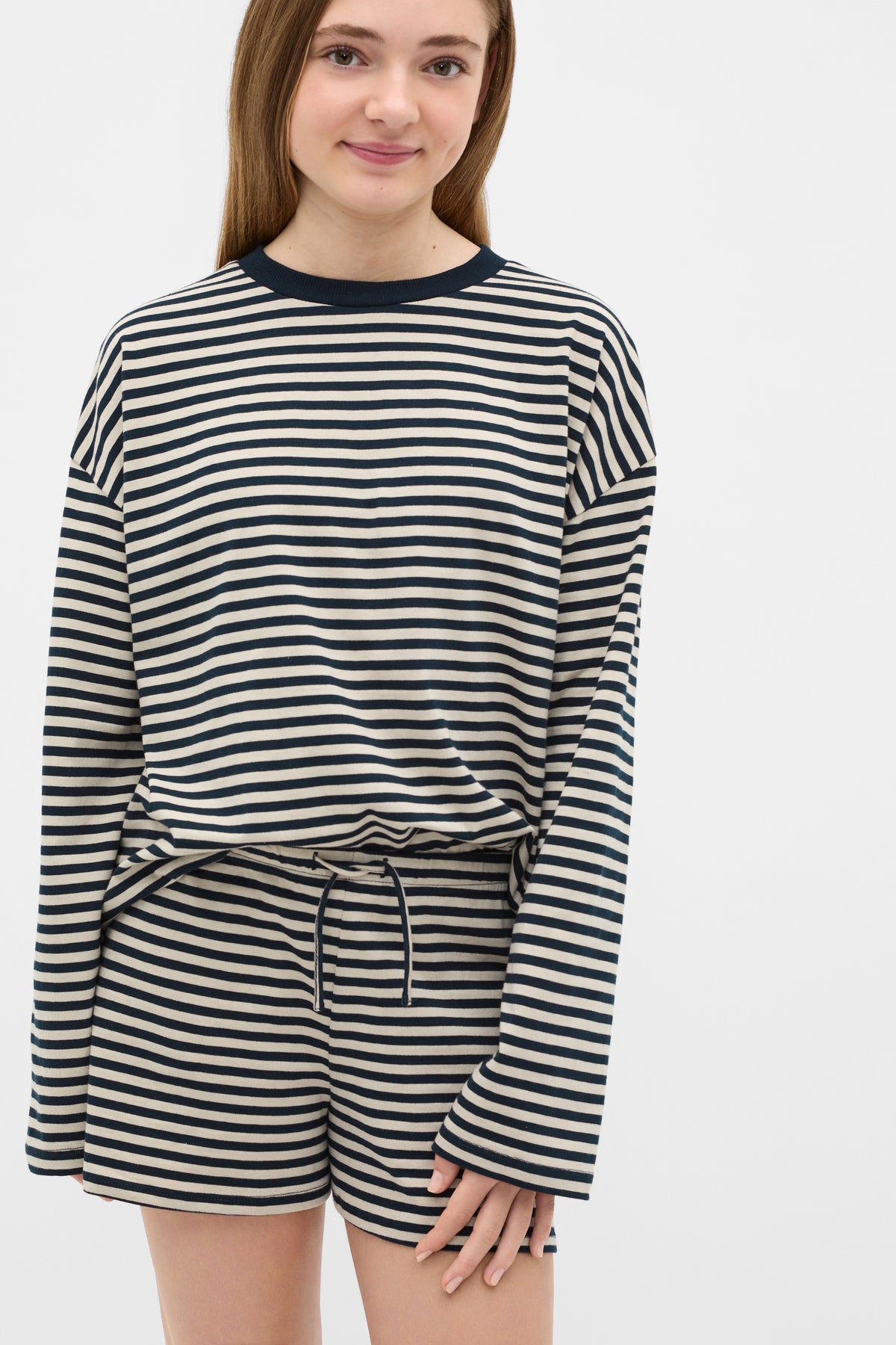 Stripe Pull On Short