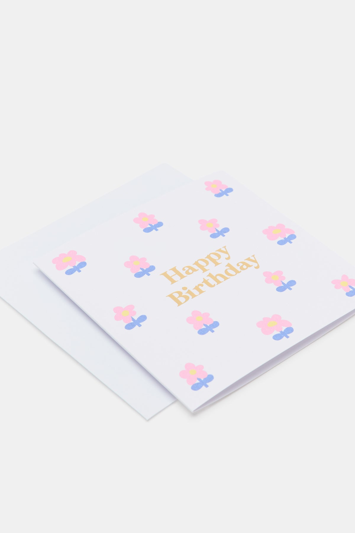 Happy Birthday Flowers Card