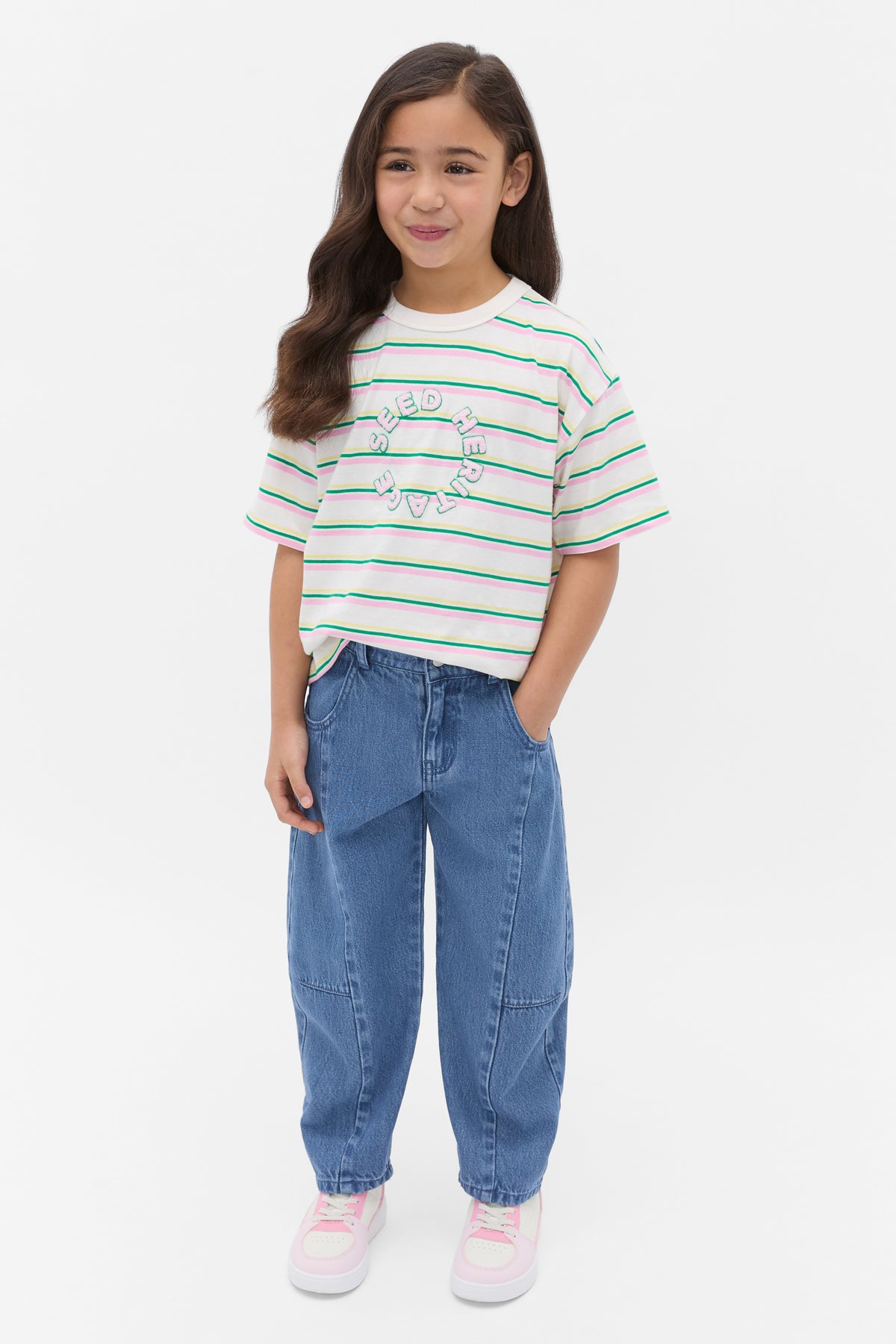 Multi Stripe Logo Tee