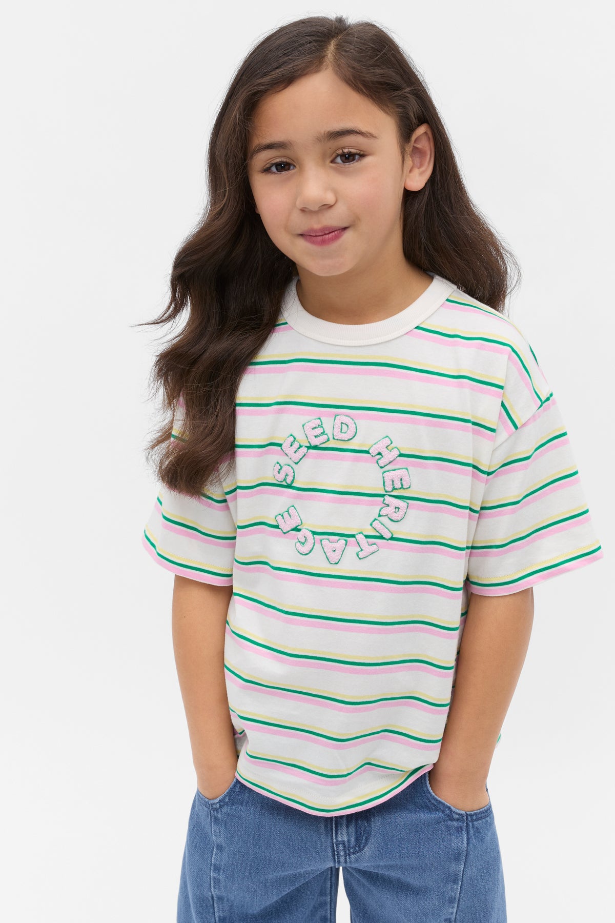 Multi Stripe Logo Tee
