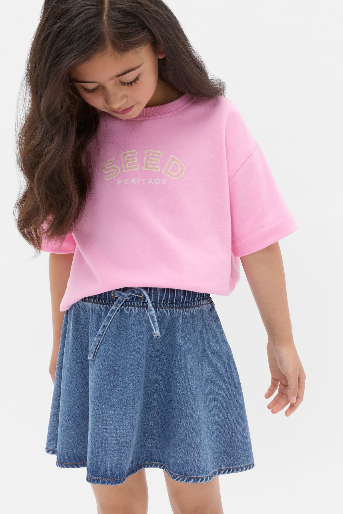 Denim Circle Skirt
