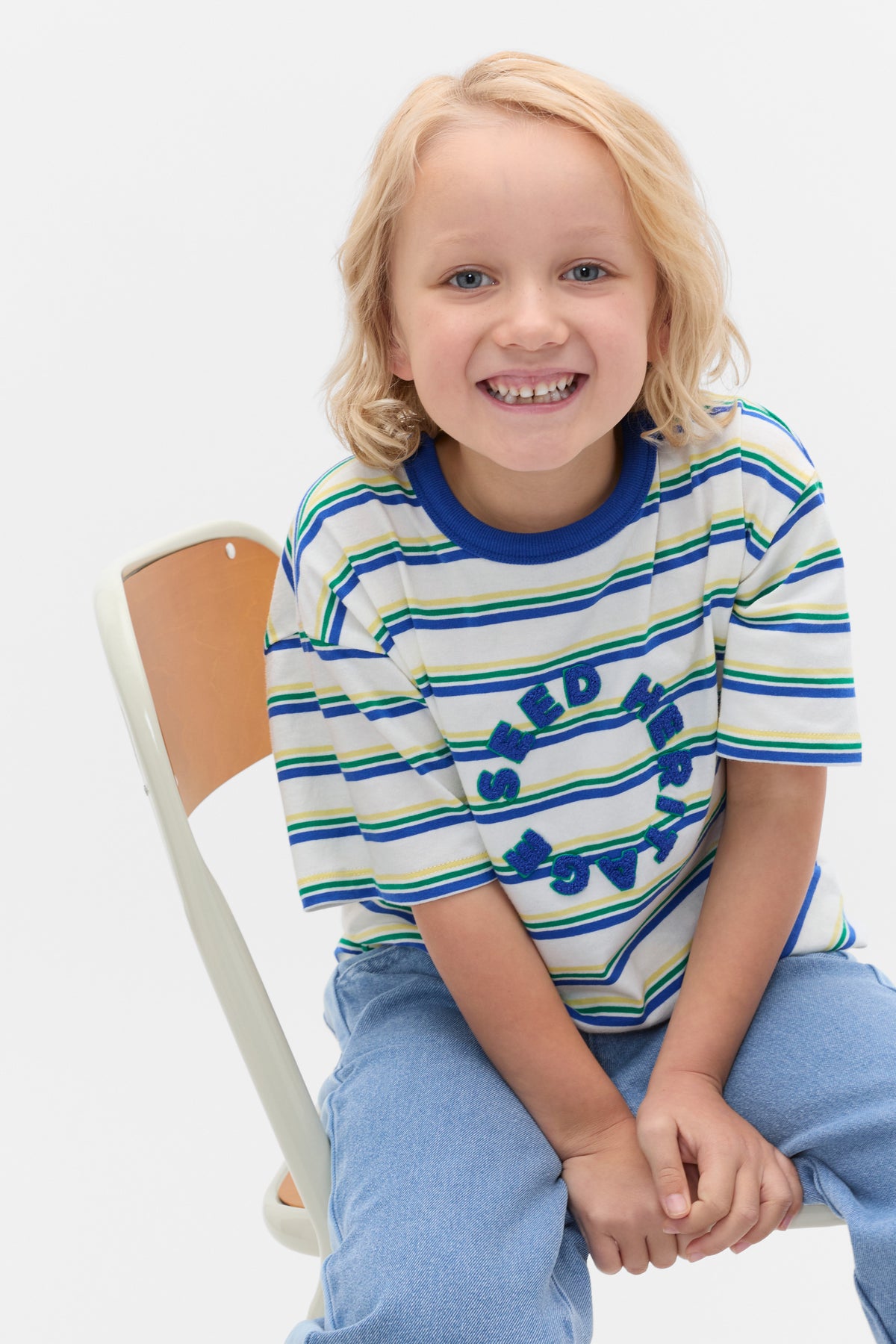 Multi Stripe Logo Tee