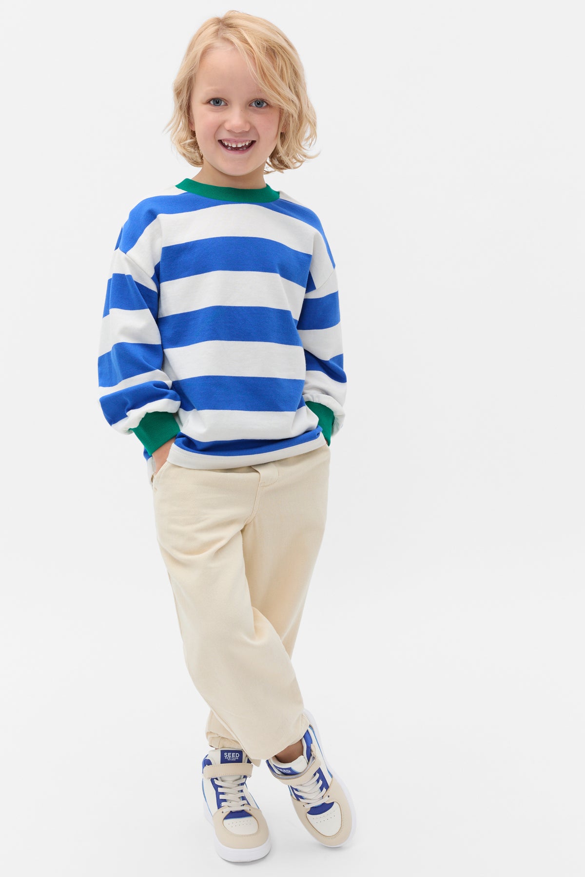 Block Stripe Sweat
