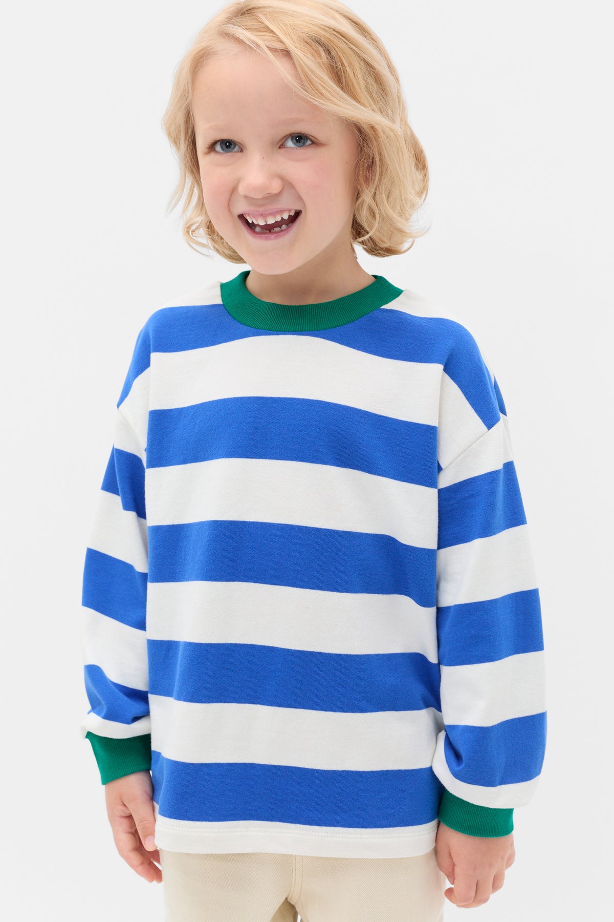Block Stripe Sweat