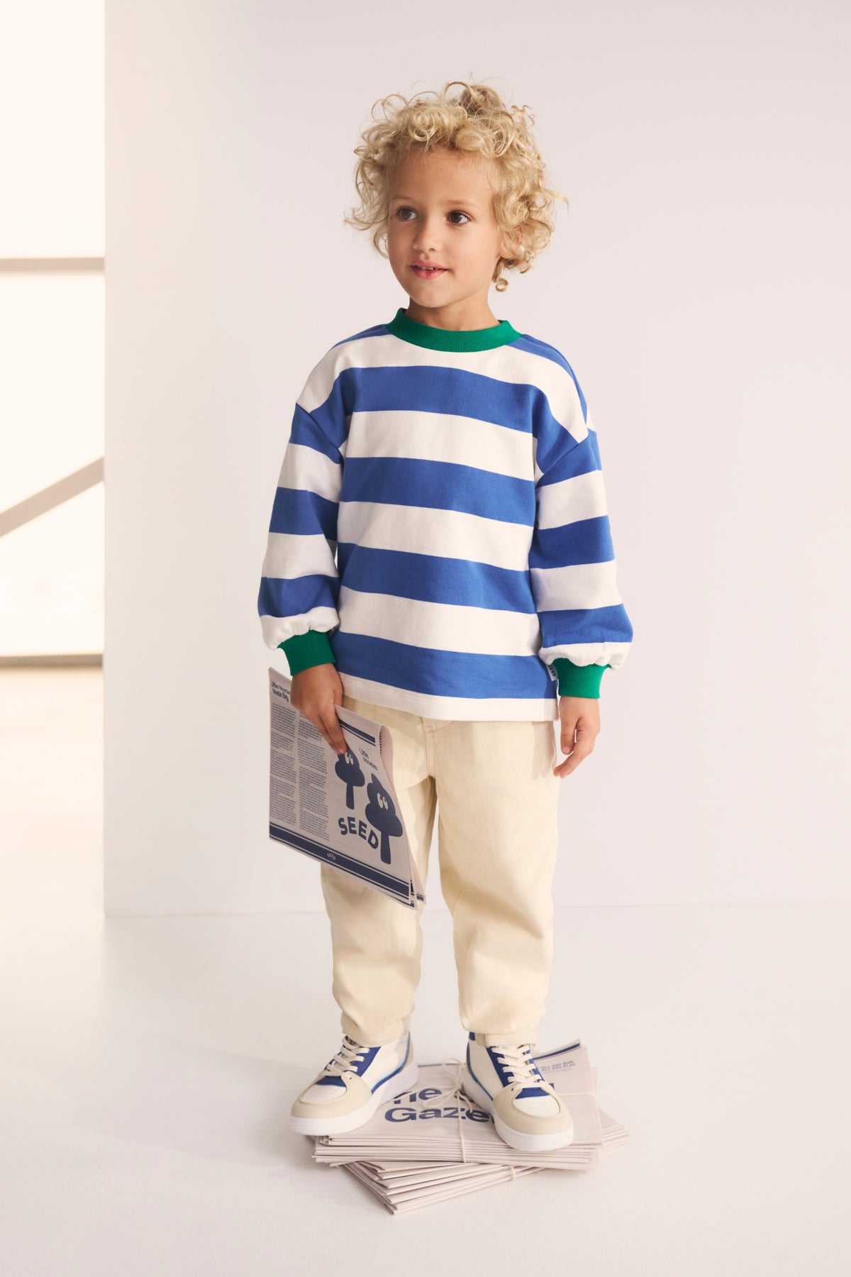 Block Stripe Sweat