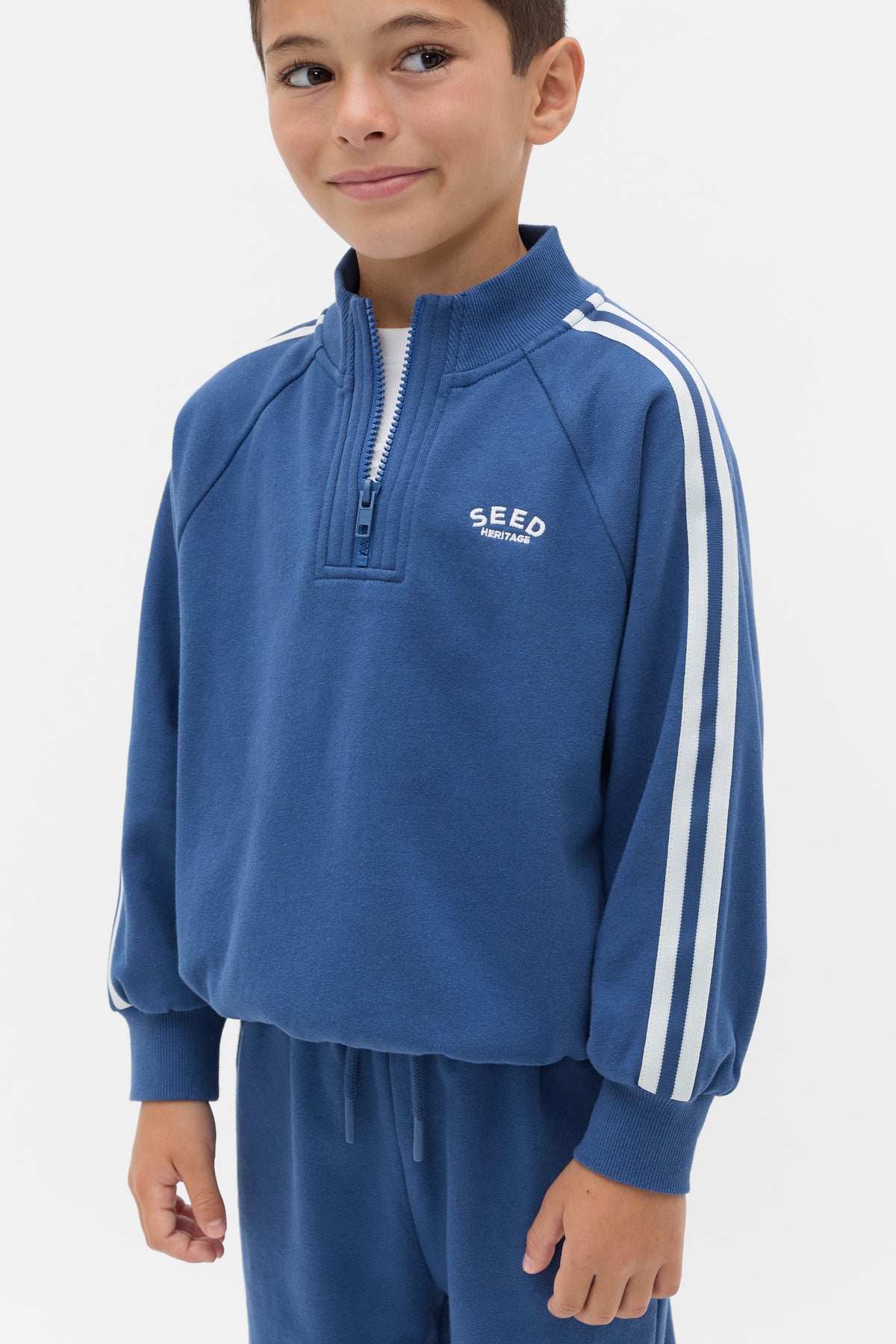 Quarter Zip Logo Sweat