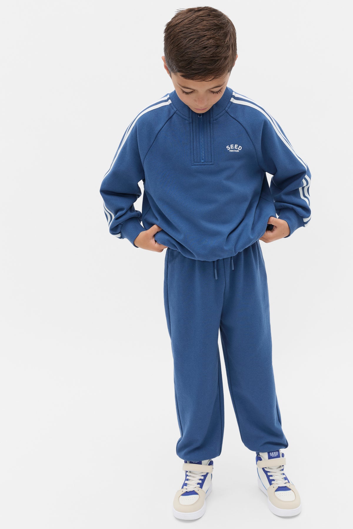 Quarter Zip Logo Sweat