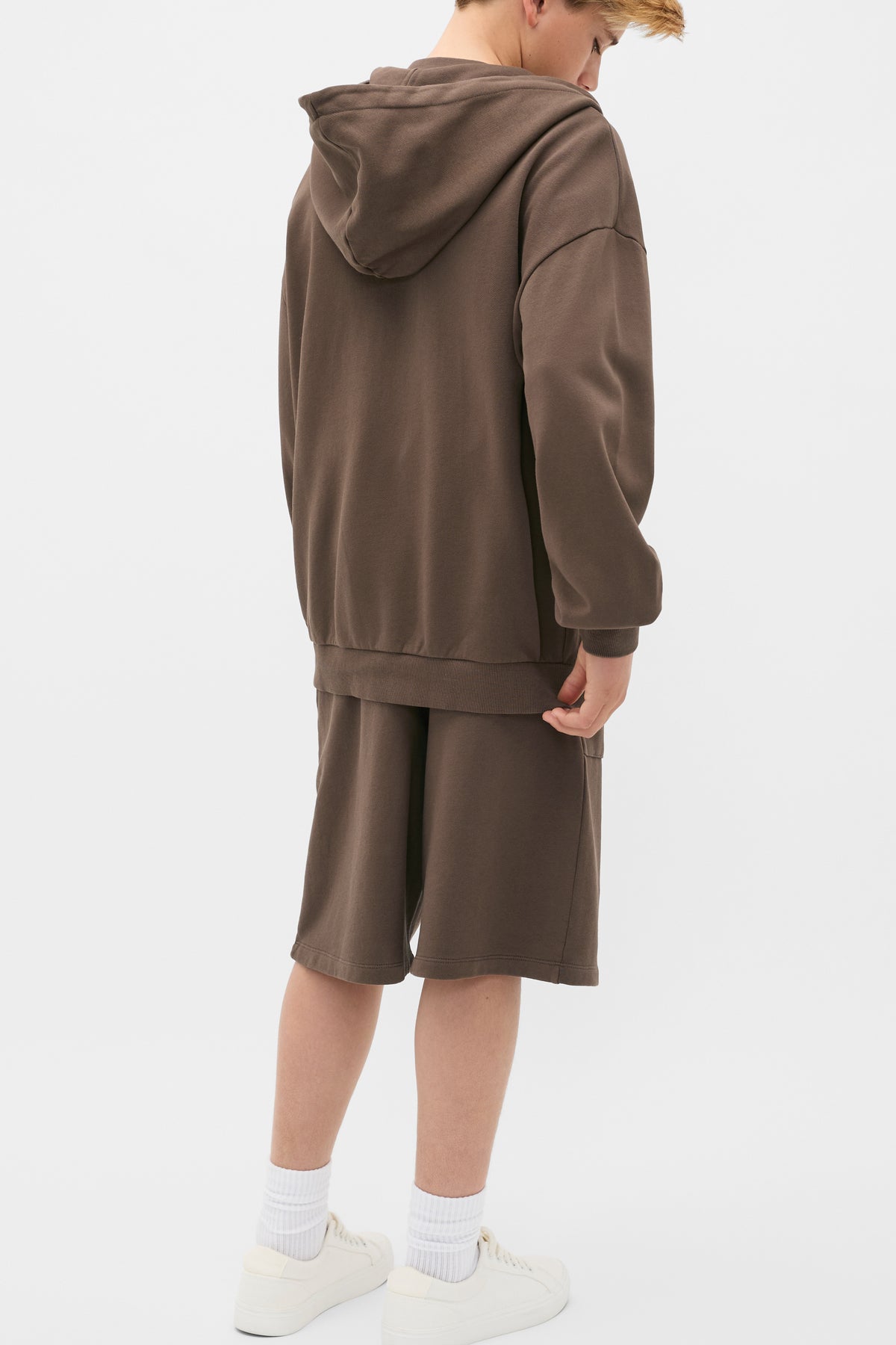 Garment Dye Zip Through Hoodie