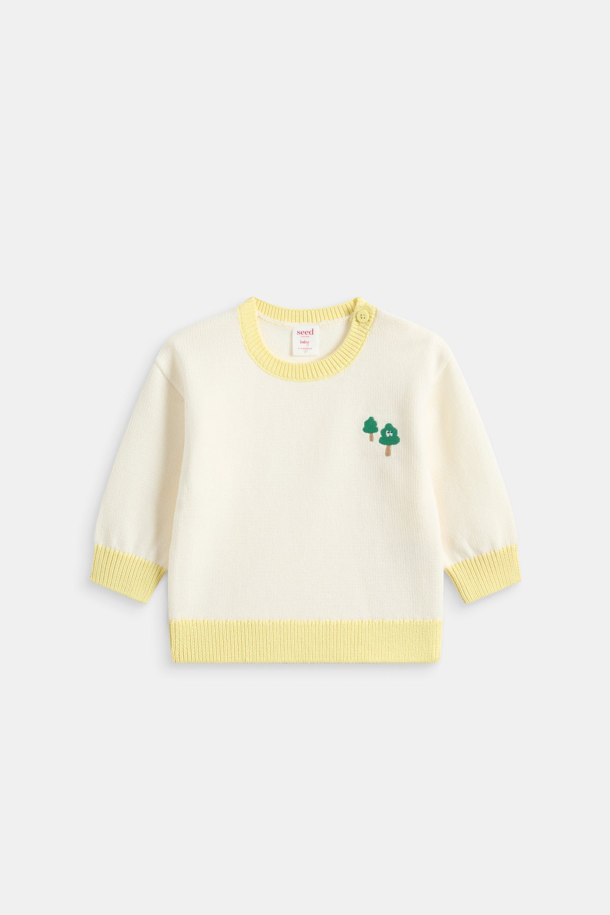 Contrast Rib Knit Sweater
