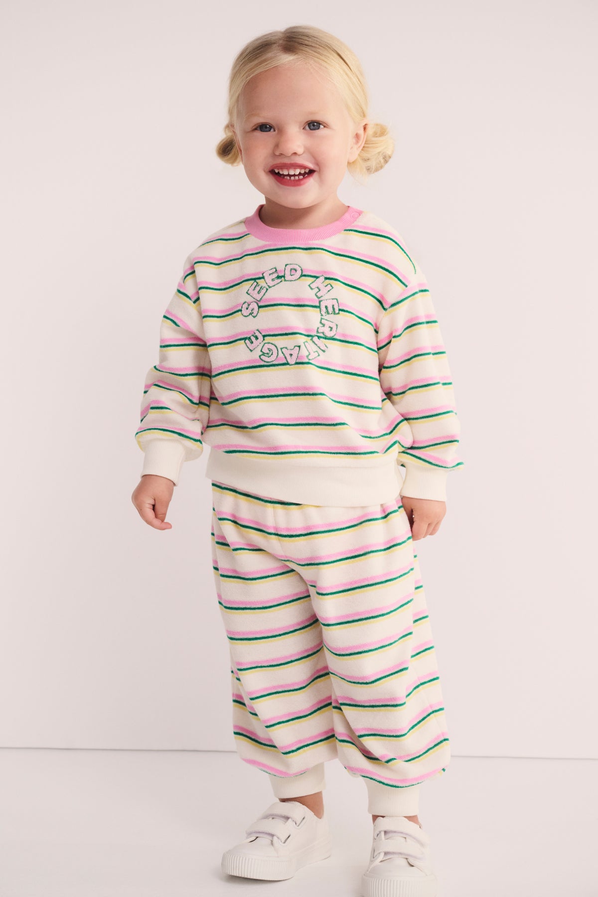 Stripe Toweling Sweat