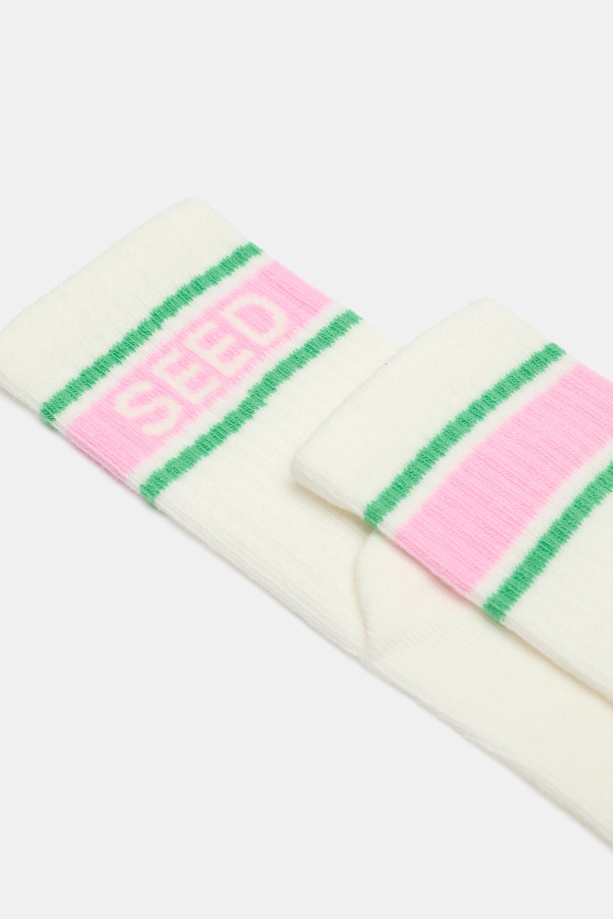 Logo in Stripe Sock