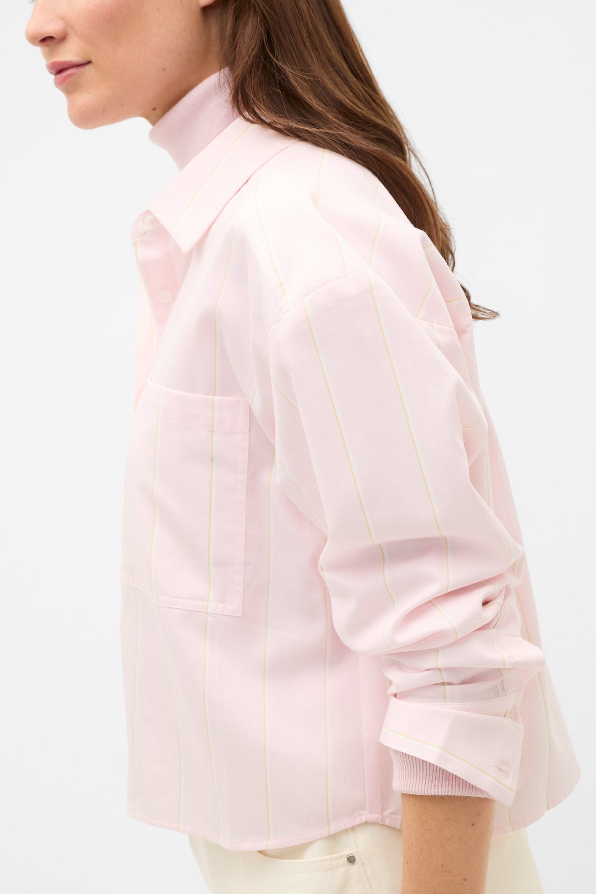 Cotton Cropped Shirt