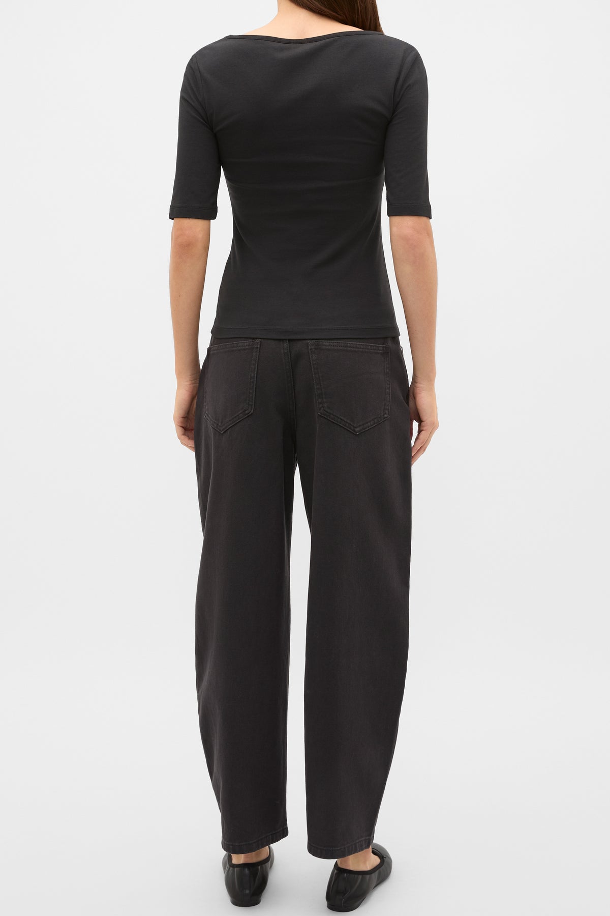 Boat Neck Half Sleeve Top