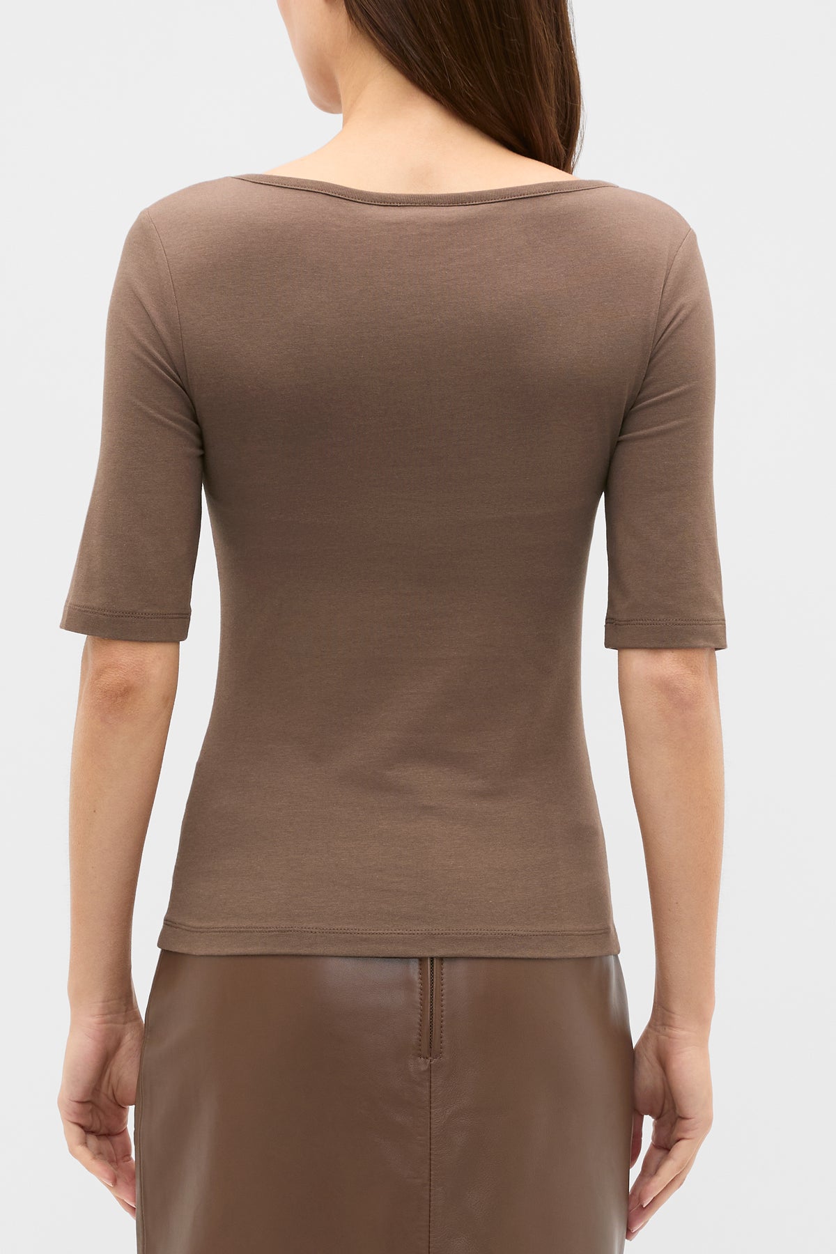 Boat Neck Half Sleeve Top