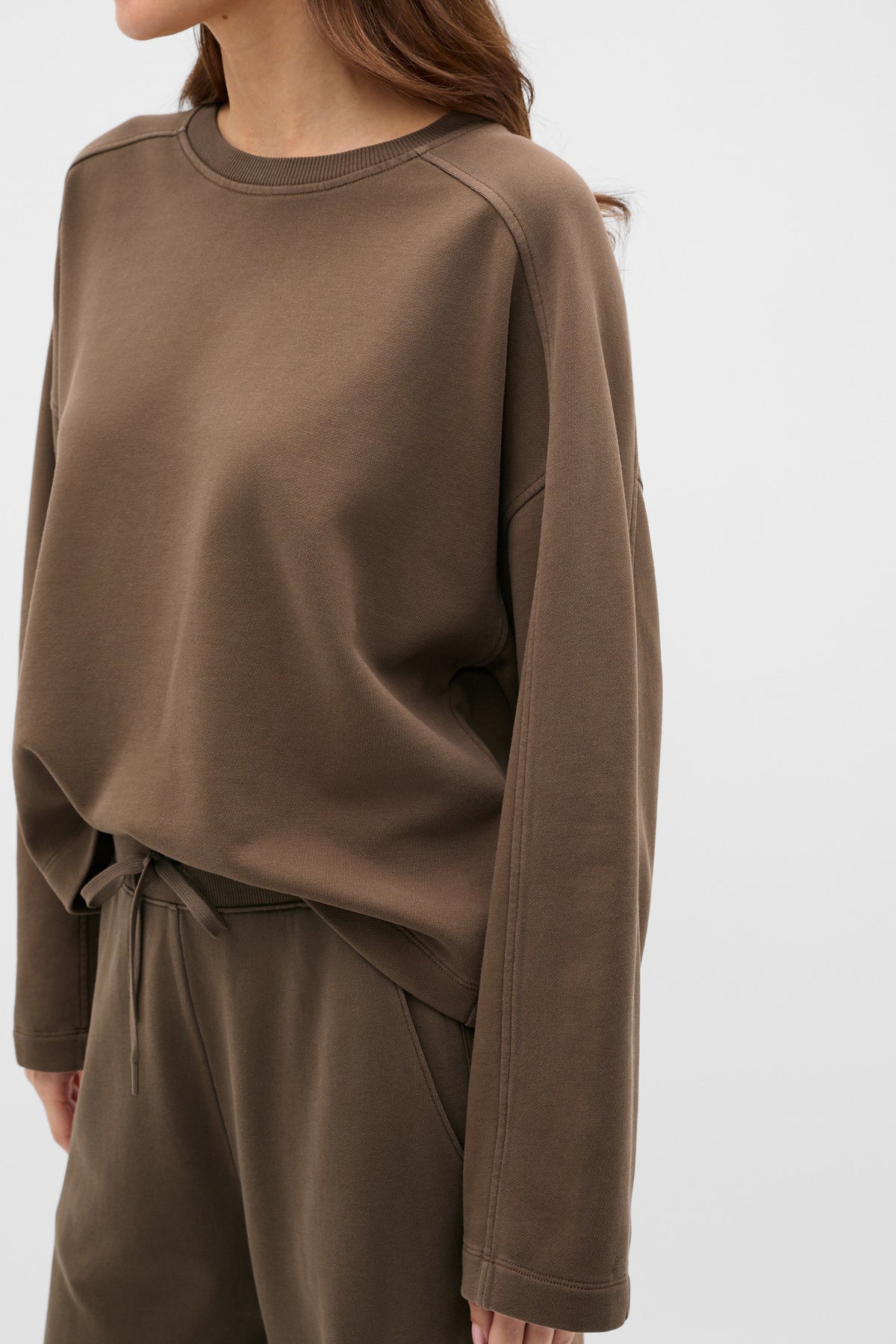 Terry Balloon Sleeve Sweat