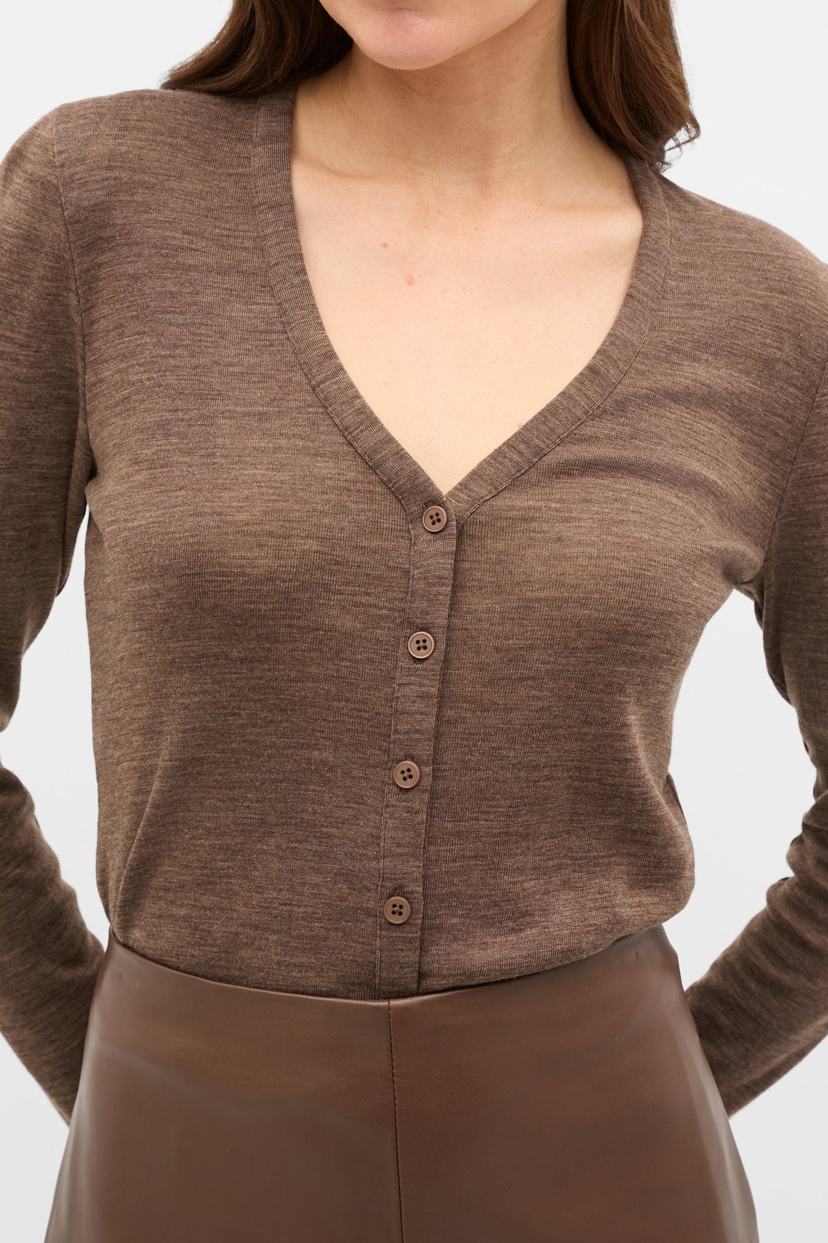 Australian Merino Cropped Cardigan
