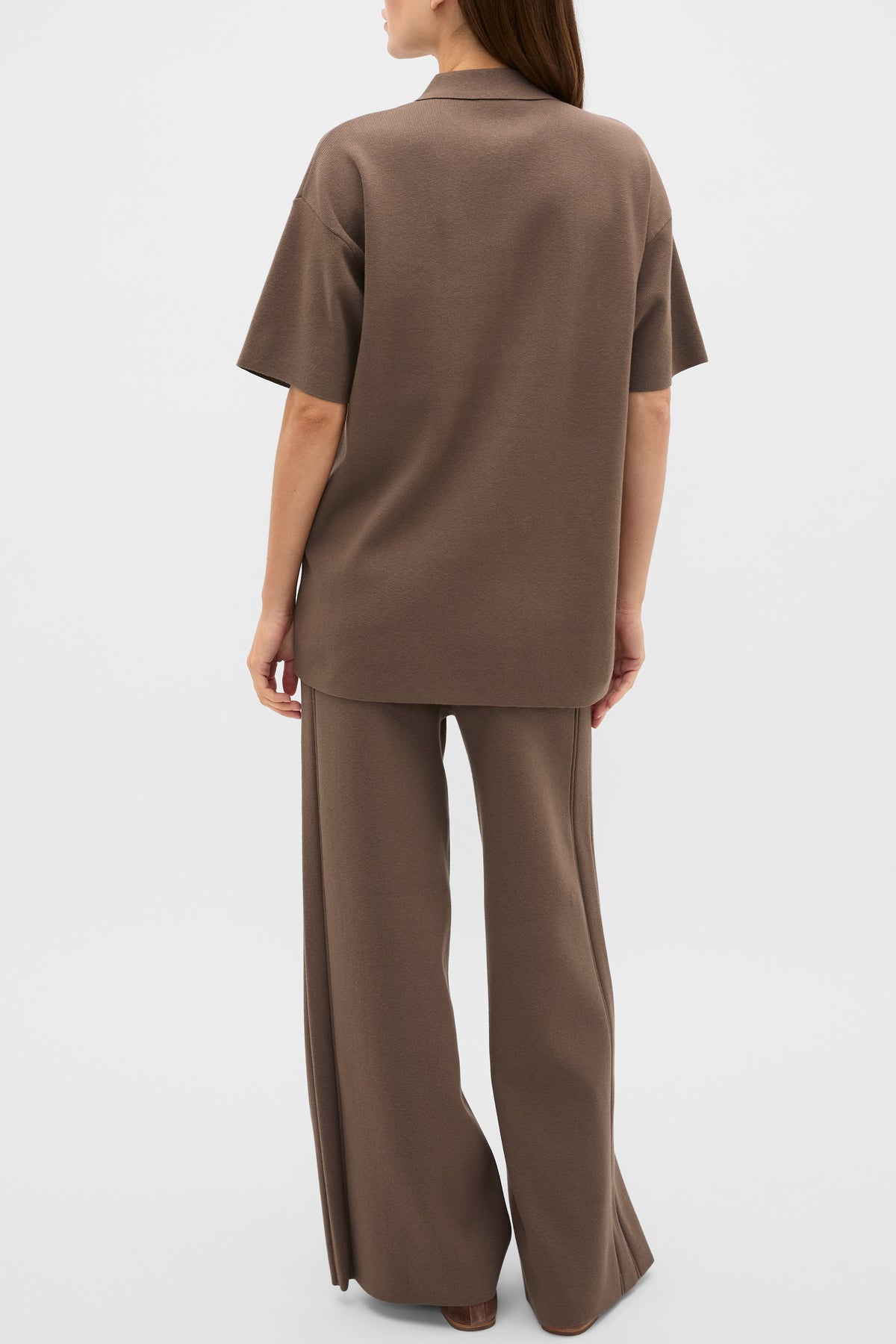 Oversized Zip Polo Knit