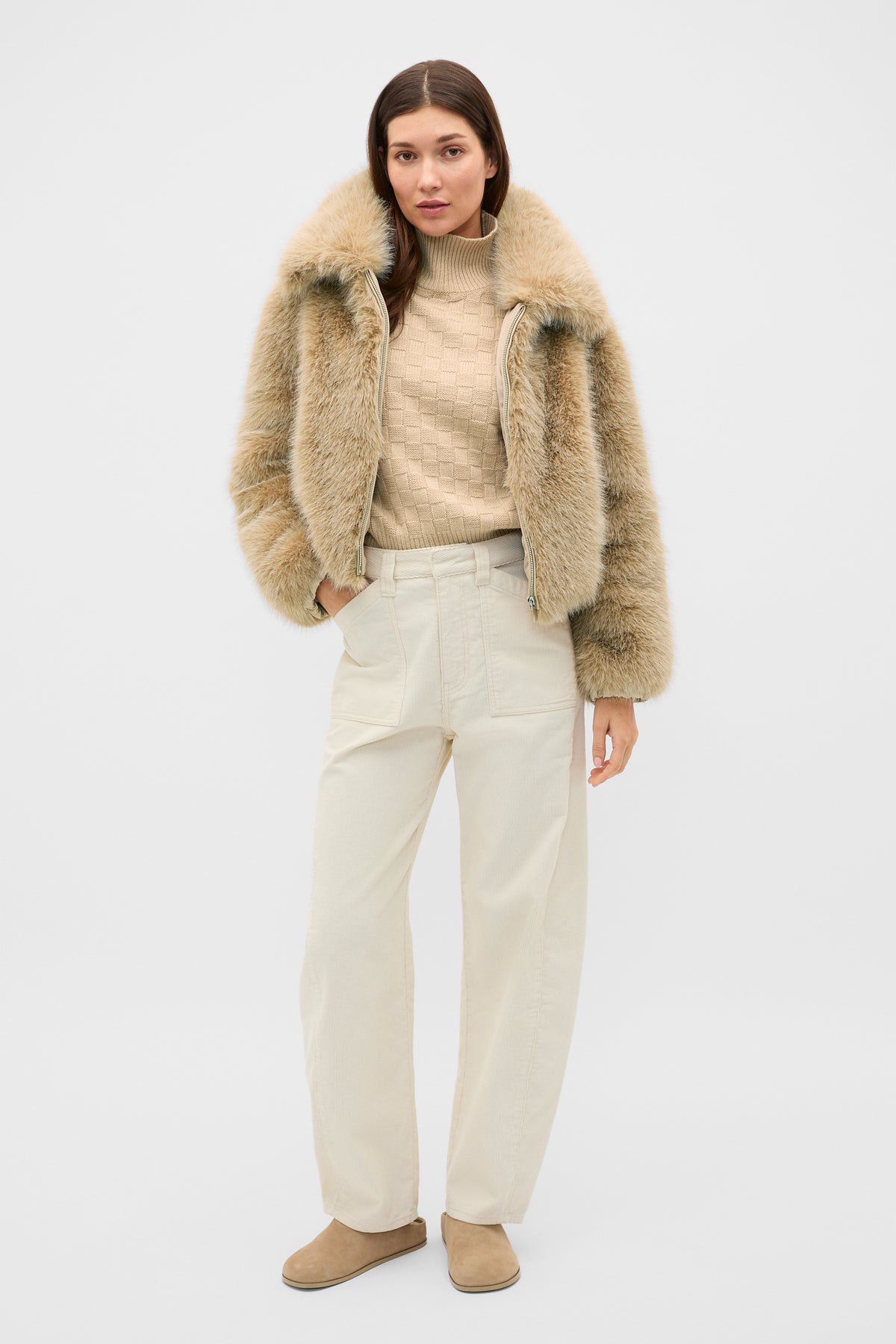 Crosshatch Slouch Knit