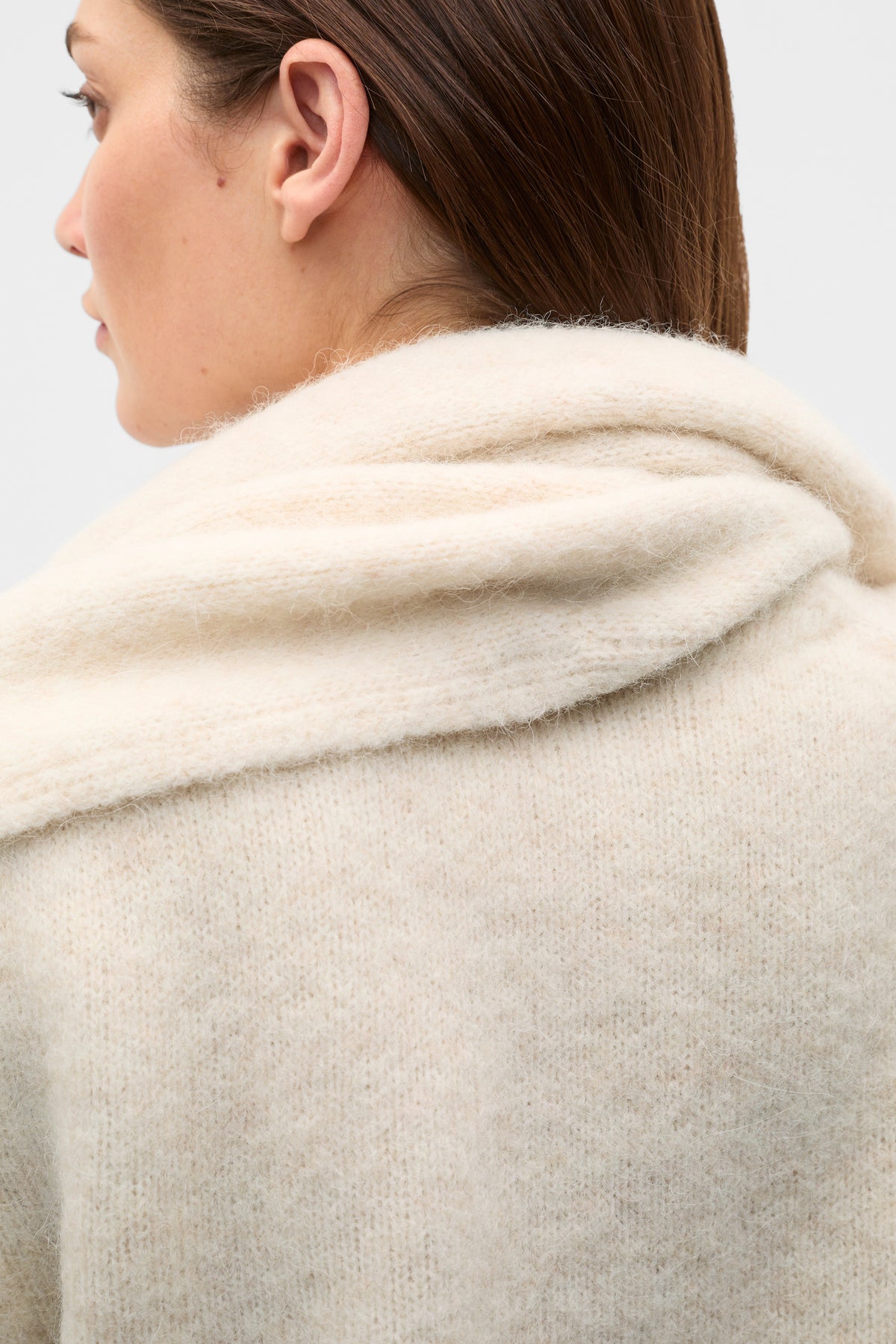Alpaca Blend Scarf Cardigan