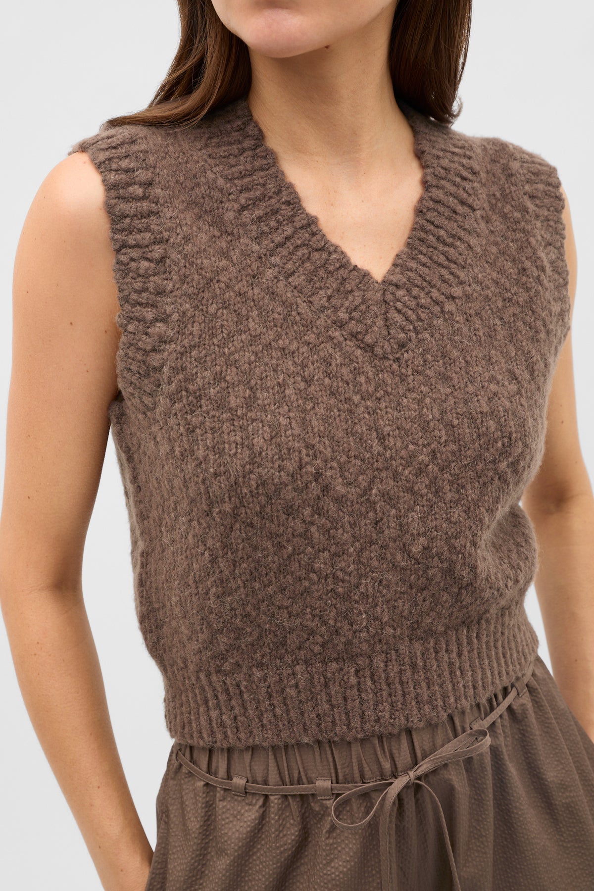 Textured Knit Vest