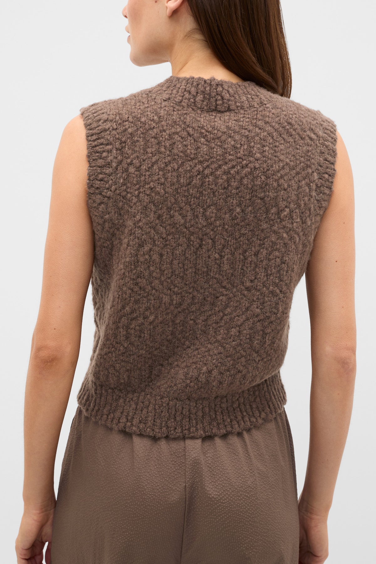 Textured Knit Vest