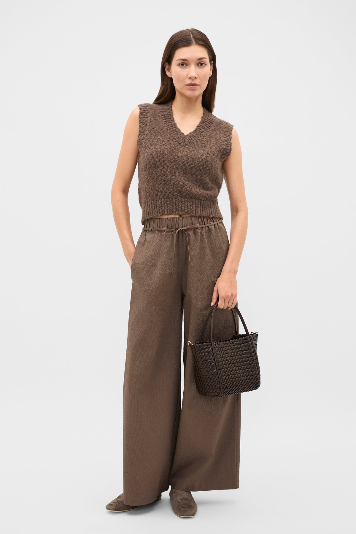 Textured Knit Vest