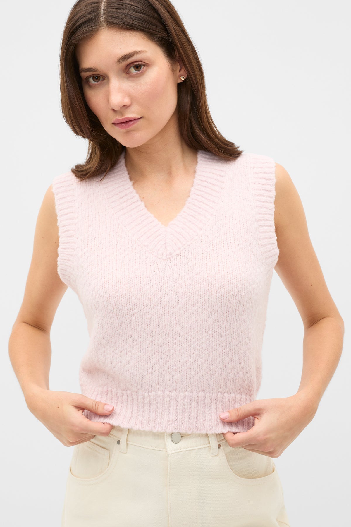 Textured Knit Vest