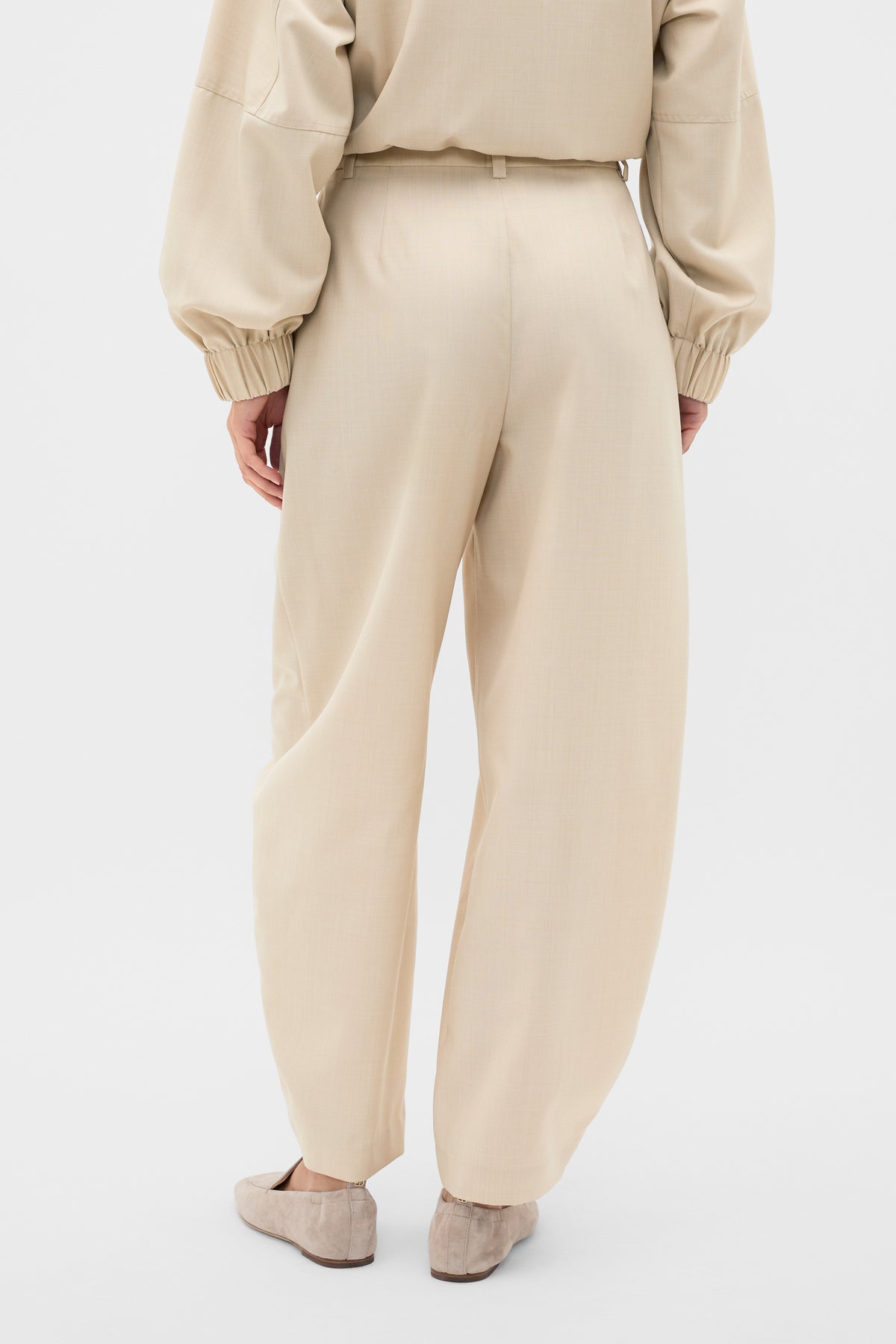 Barrel Leg Tailored Trouser