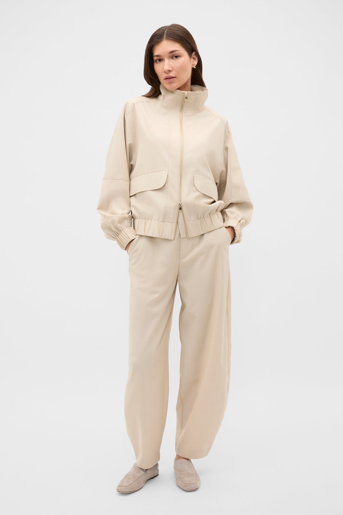 Suiting Bomber Jacket