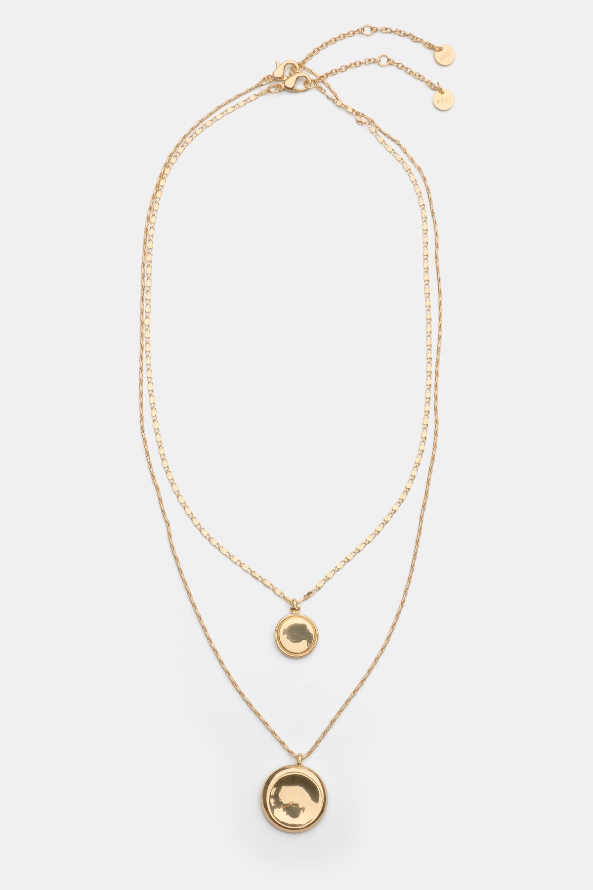 Sculptural Pendant Layered Necklace