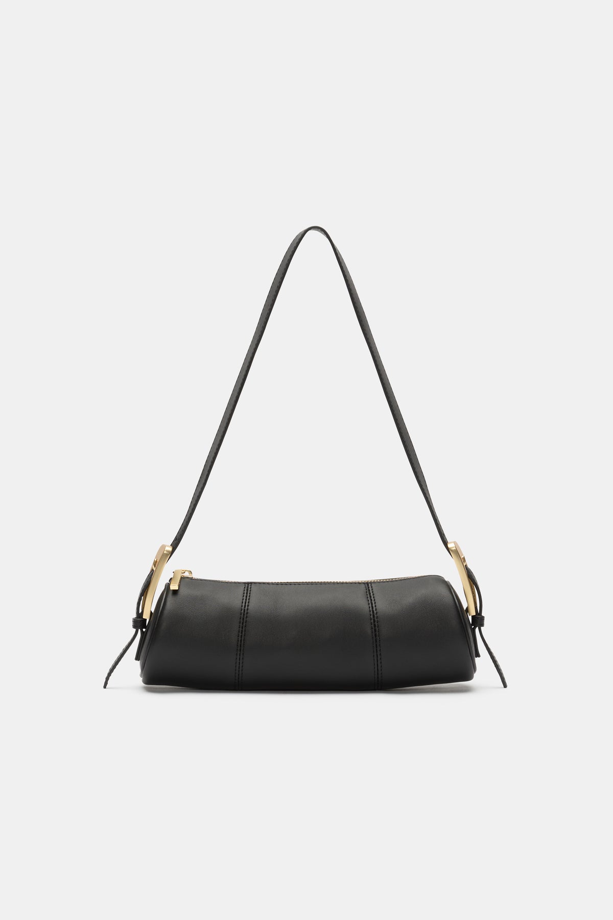 Leather Rounded Shoulder Bag