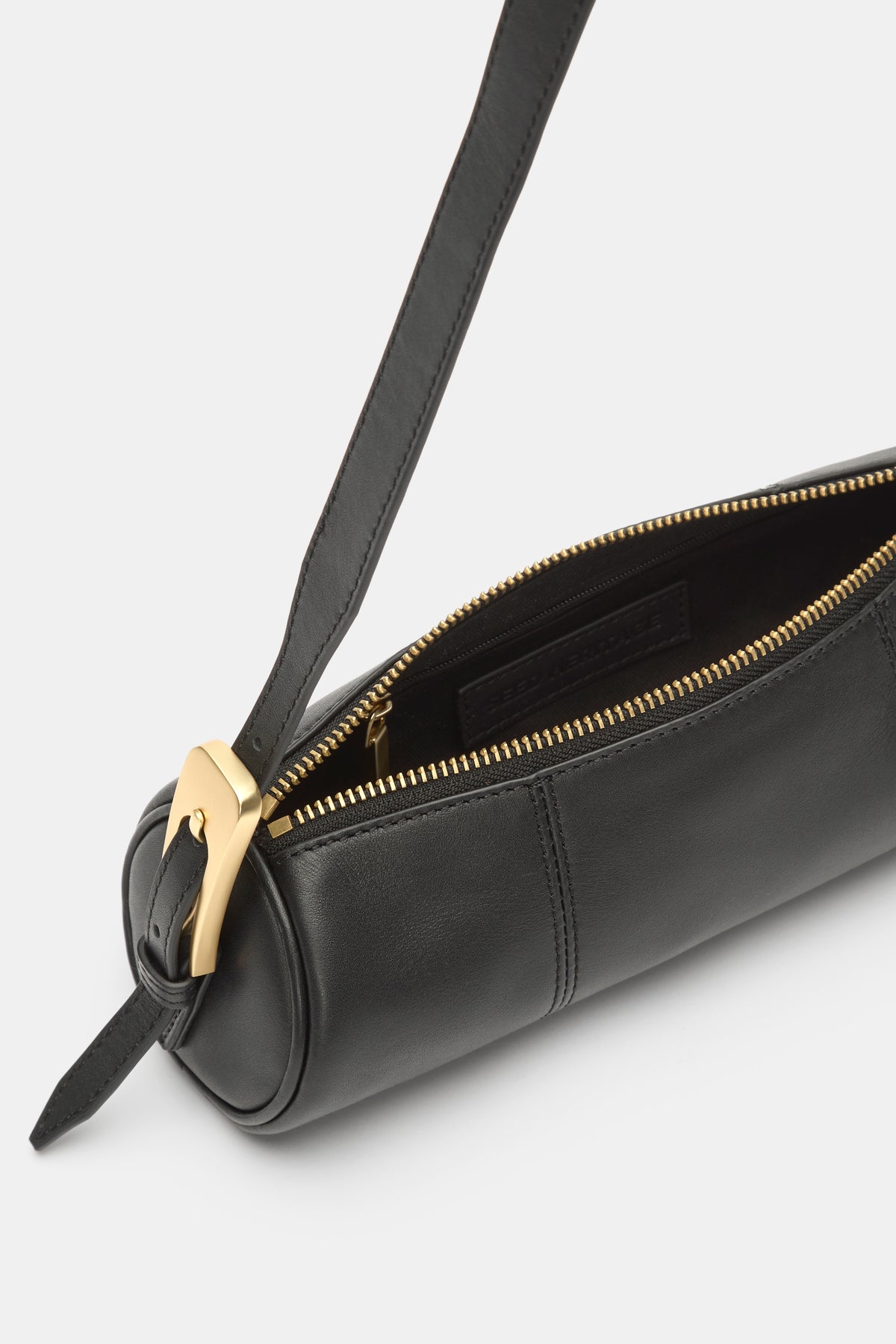 Leather Rounded Shoulder Bag