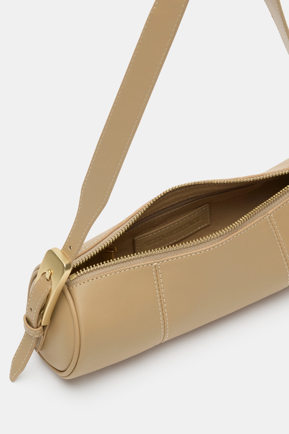 Leather Rounded Shoulder Bag