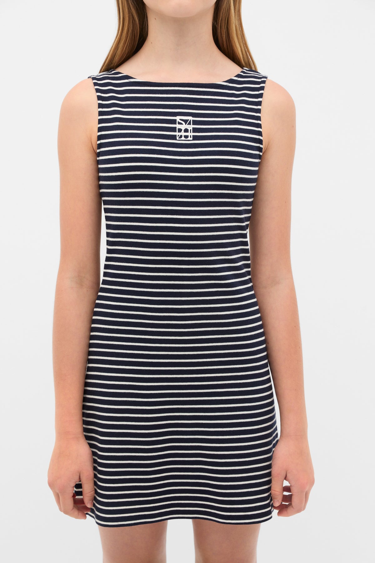 Boat Neck Rib Dress