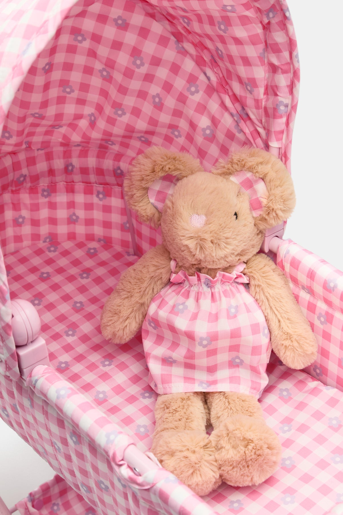 Gingham Doll Pram