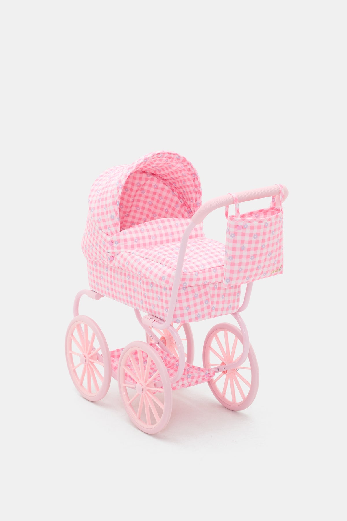 Gingham Junior Vintage Doll Pram