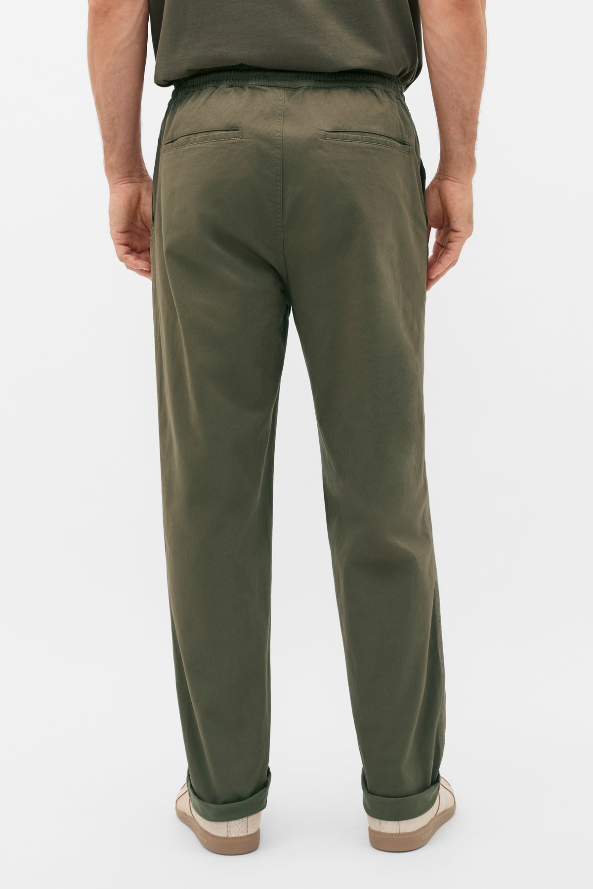 Drawstring Twill Pant