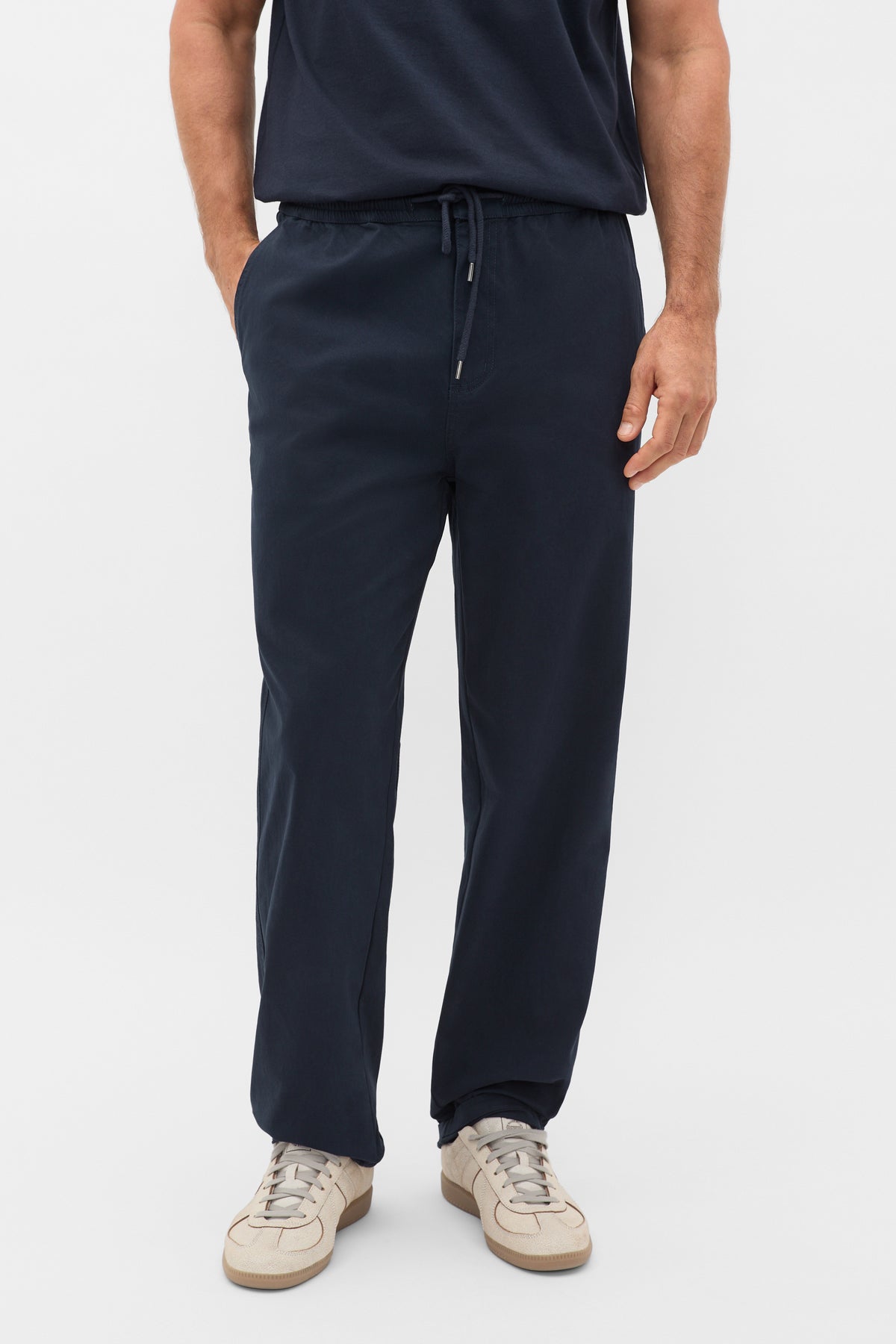 Drawstring Twill Pant