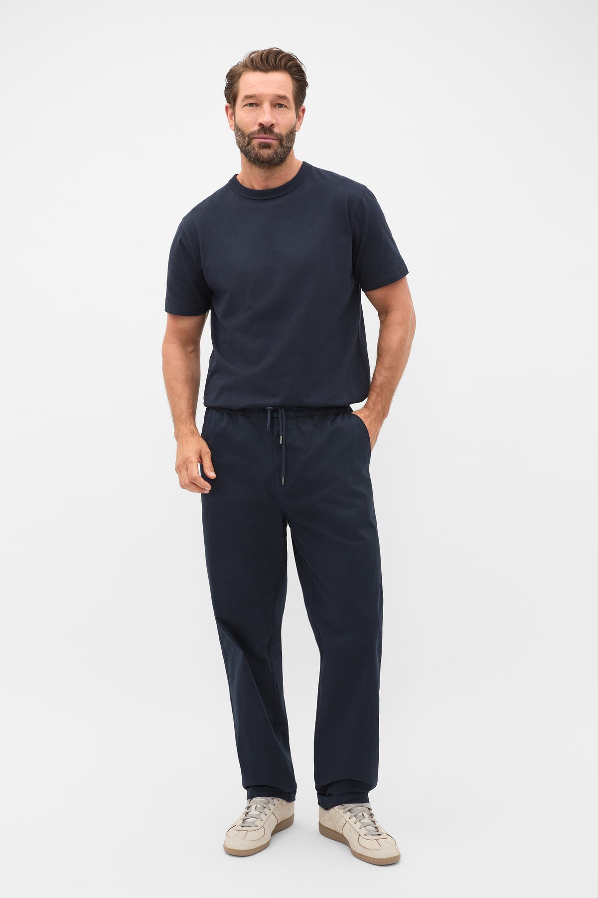 Drawstring Twill Pant