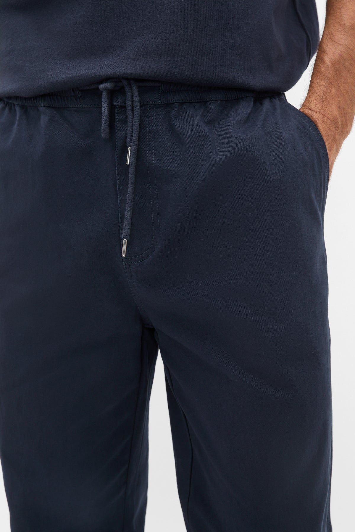 Drawstring Twill Pant