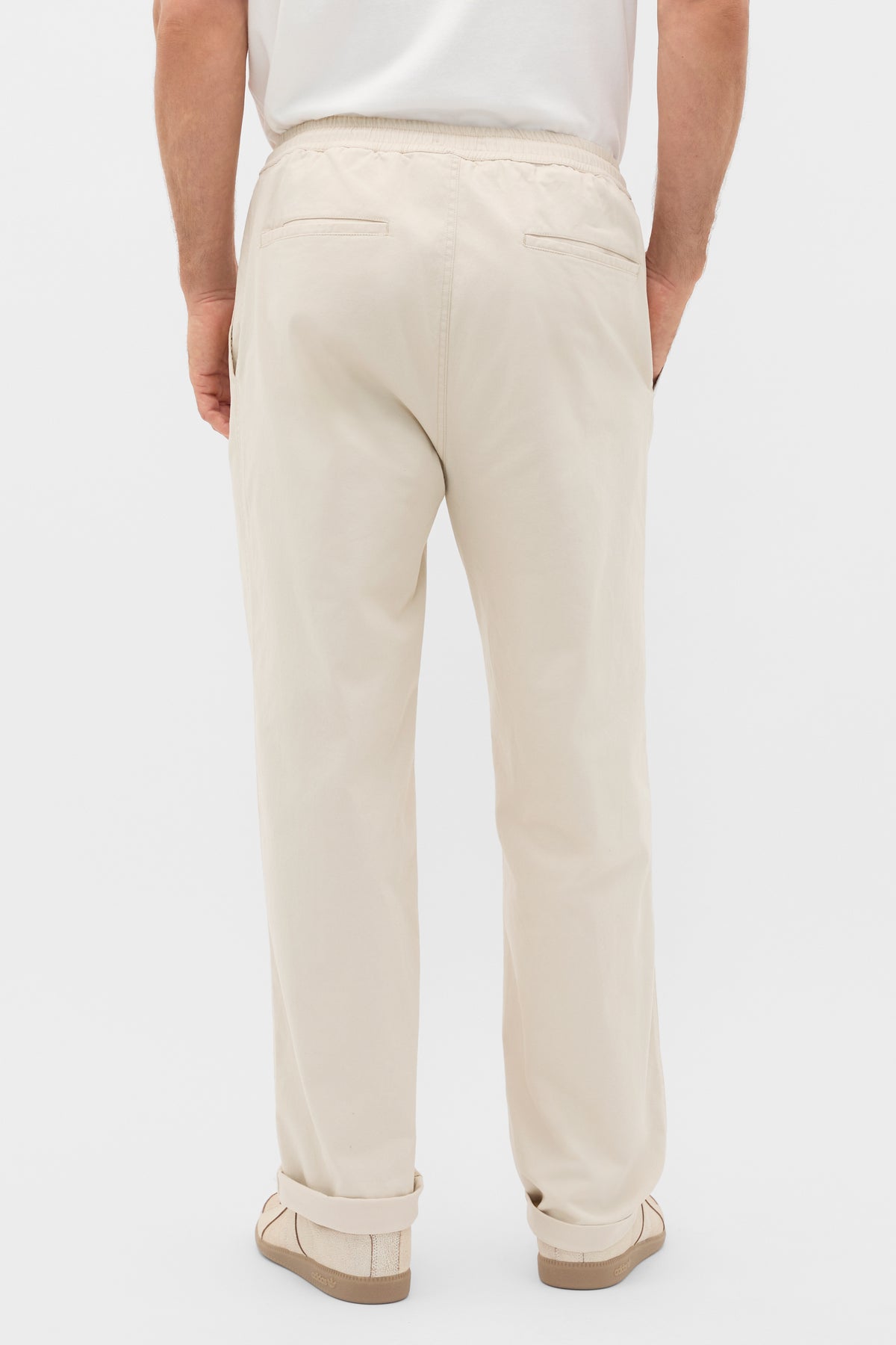 Drawstring Twill Pant