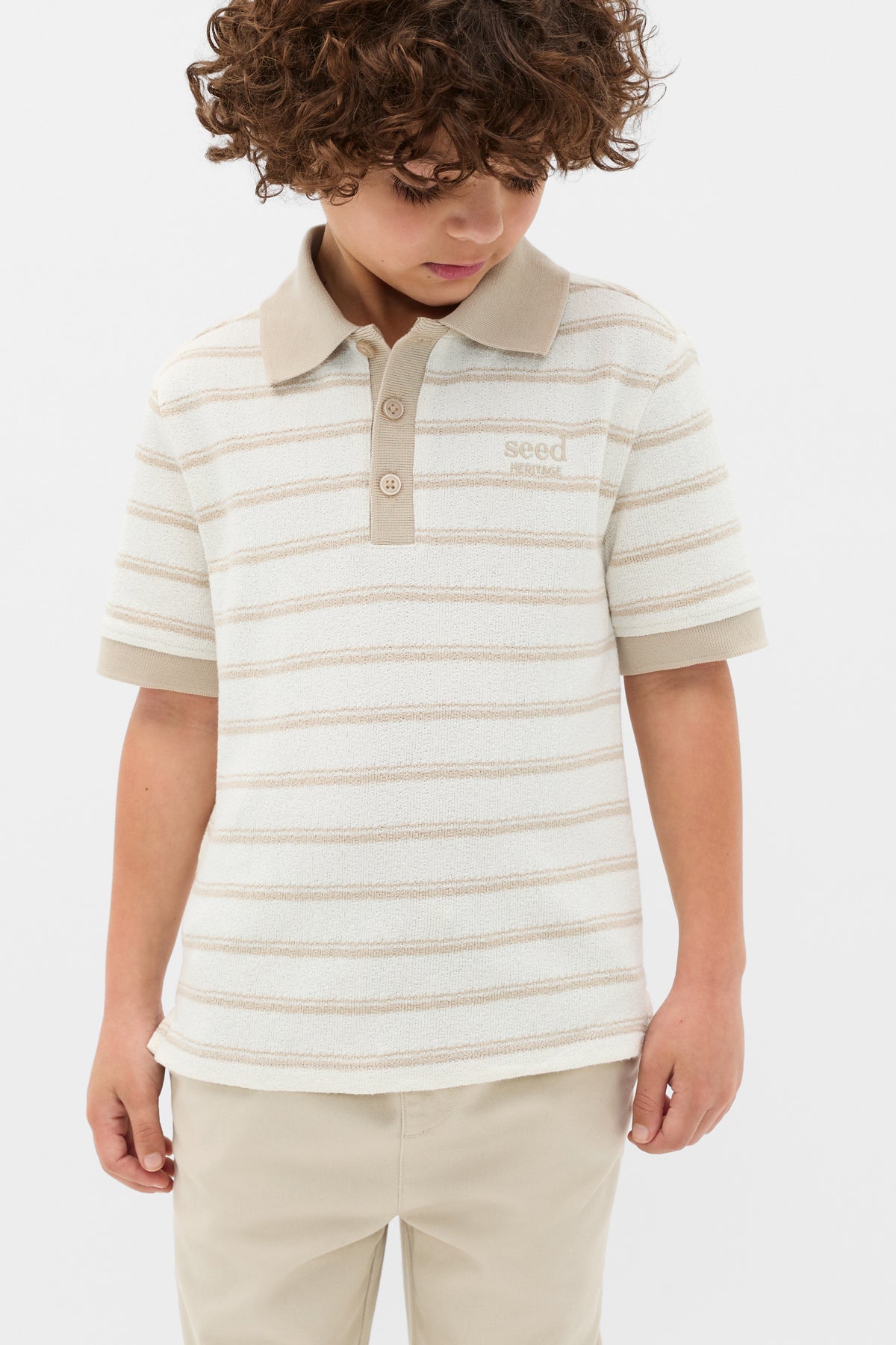 Core Boucle Knit Polo