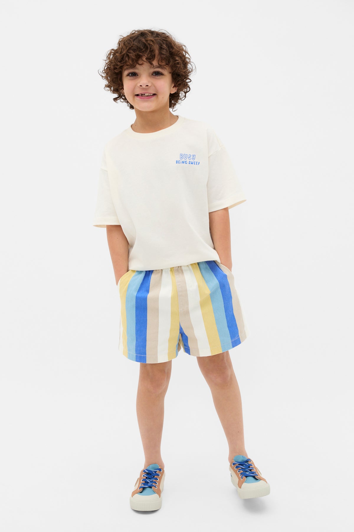 Multi Stripe Vacay Short