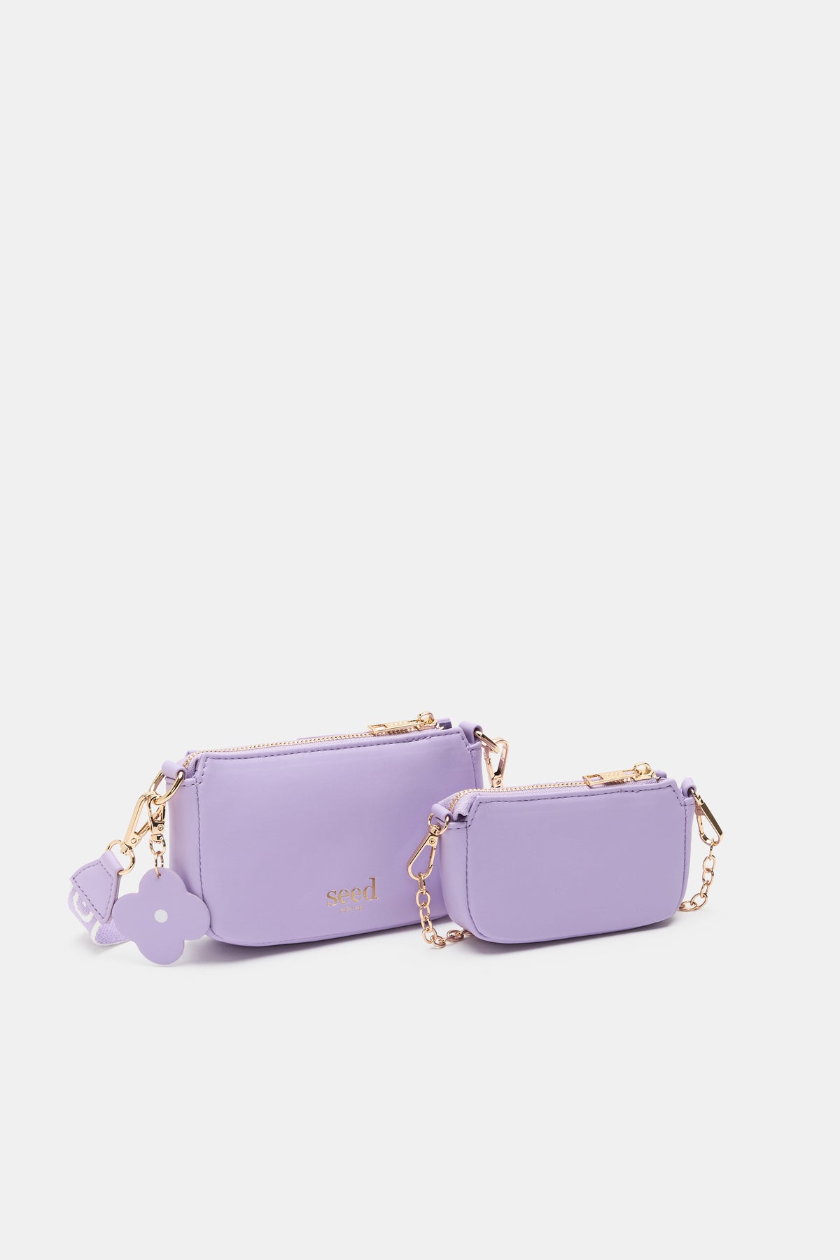 Quilted Flower Hybrid Cross Body Bag