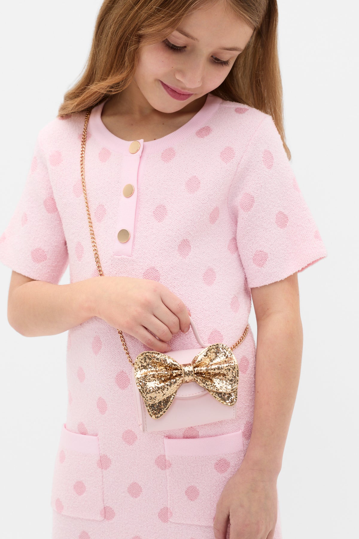 Micro Glitter Bow Bag