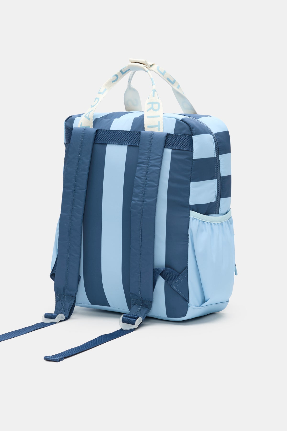 Blue Stripe Initial Backpack