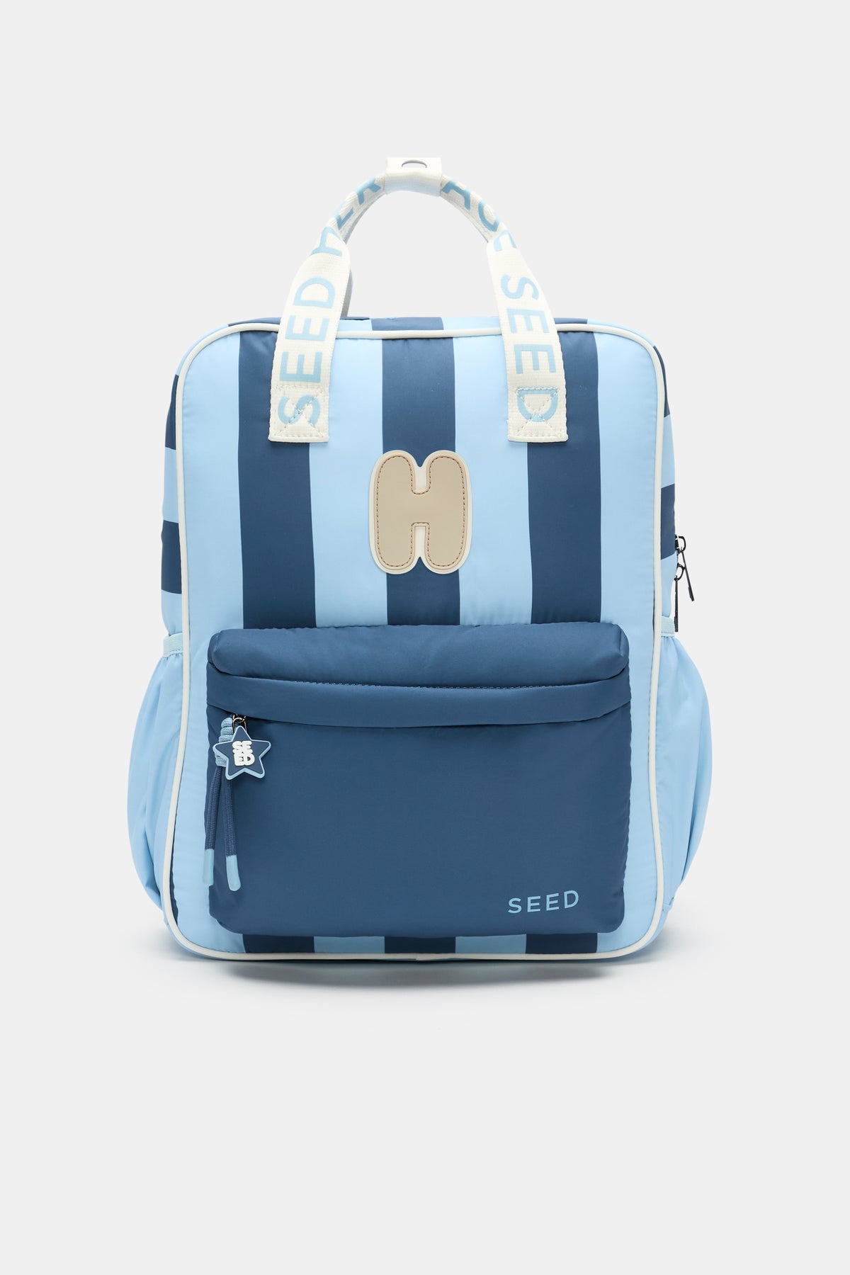 Blue Stripe Initial Backpack