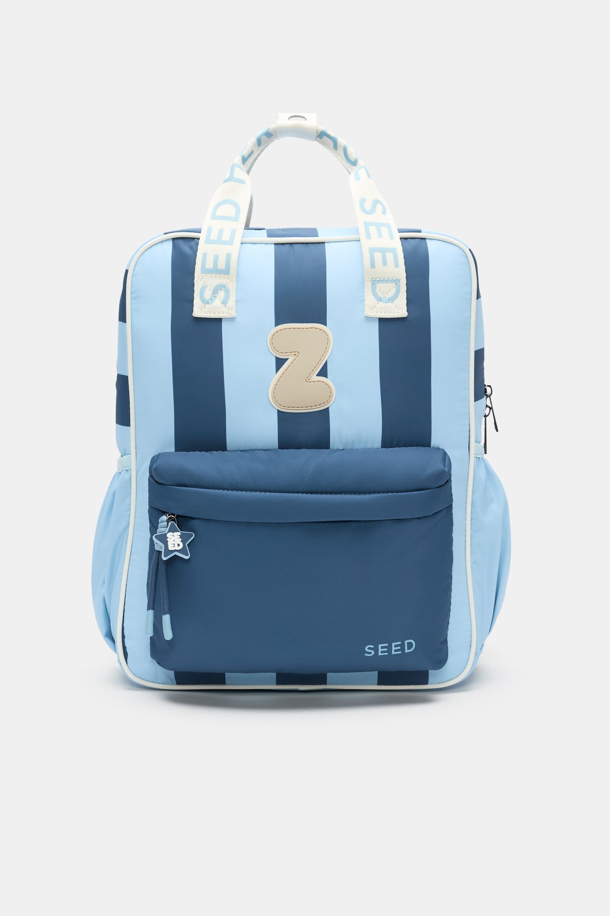 Blue Stripe Initial Backpack