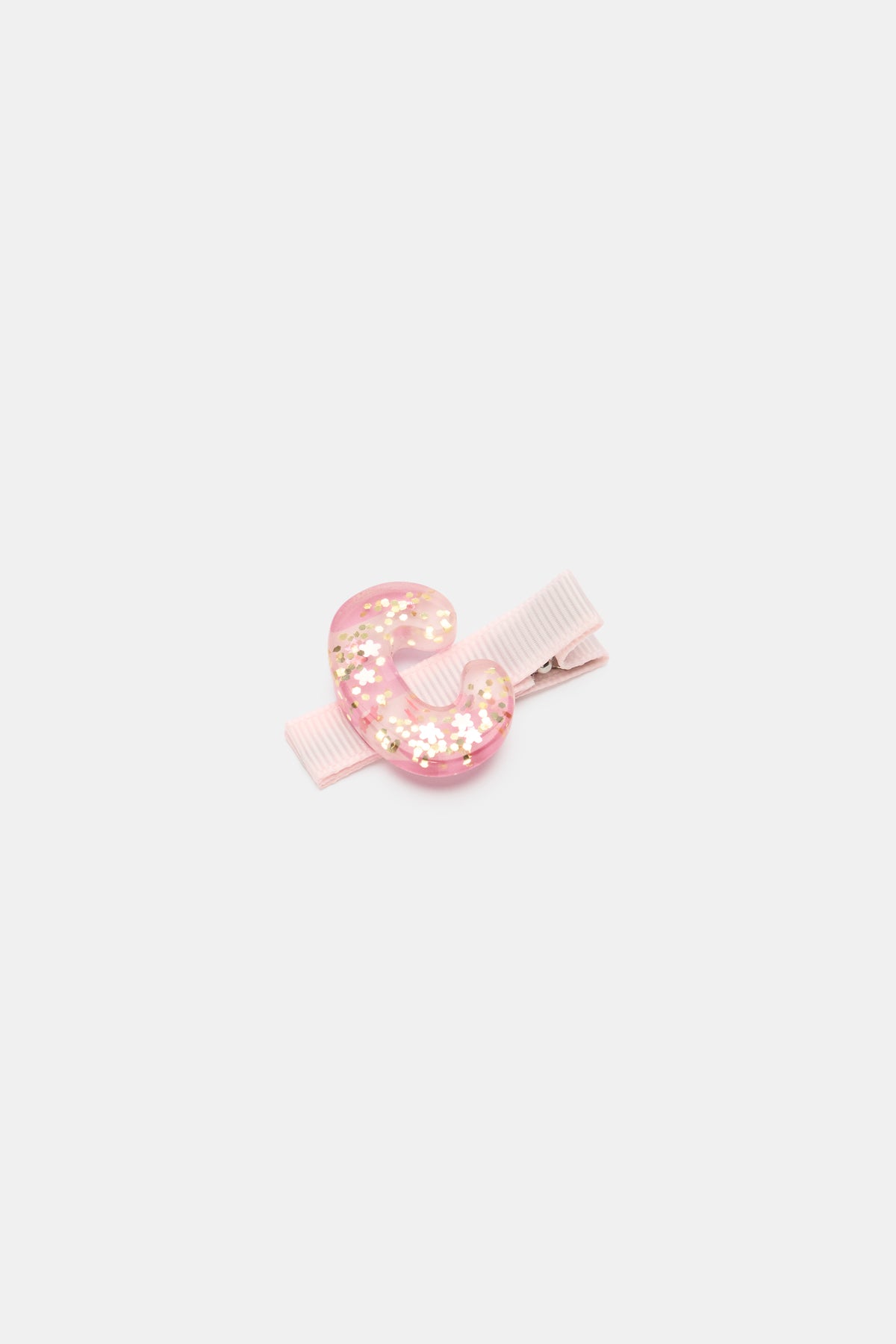 Initial Stripe Duck Clip