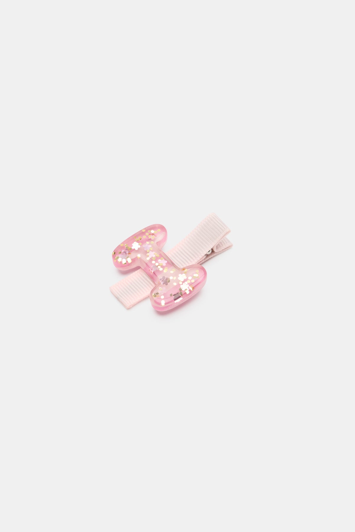 Initial Stripe Duck Clip